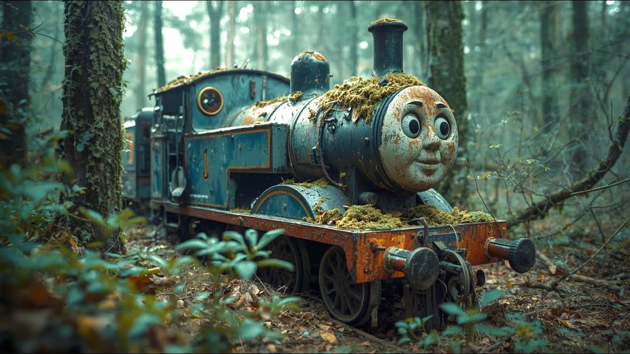 ASMR Car Restoration- AbandonedThomas Train Found in the Forest | FullRestoration