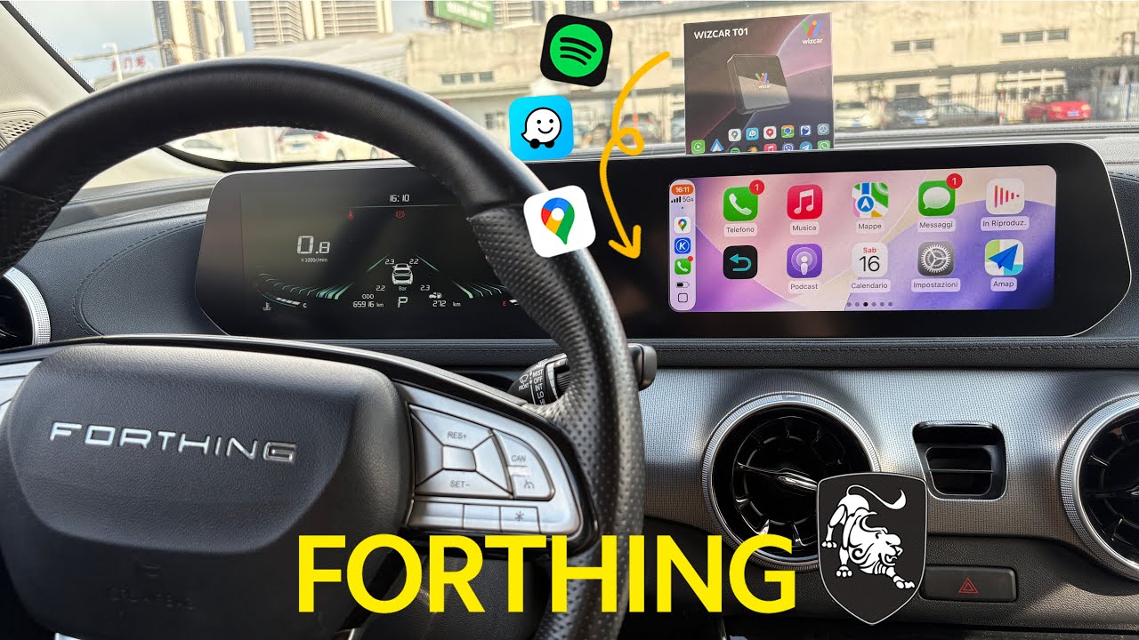 Forthing T5 EVO | DR EVO 6 | Cirelli 5 | WIZCAR T01 Google Waze Map Spotify Supporto in Italiano