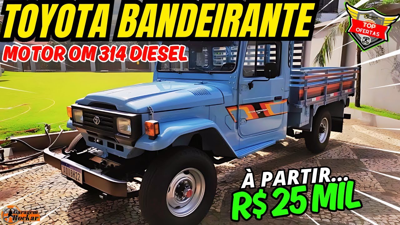 TOYOTA BANDEIRANTE MOTOR DIESEL CARROCERIA de MADEIRA à PARTIR de 25 MIL 