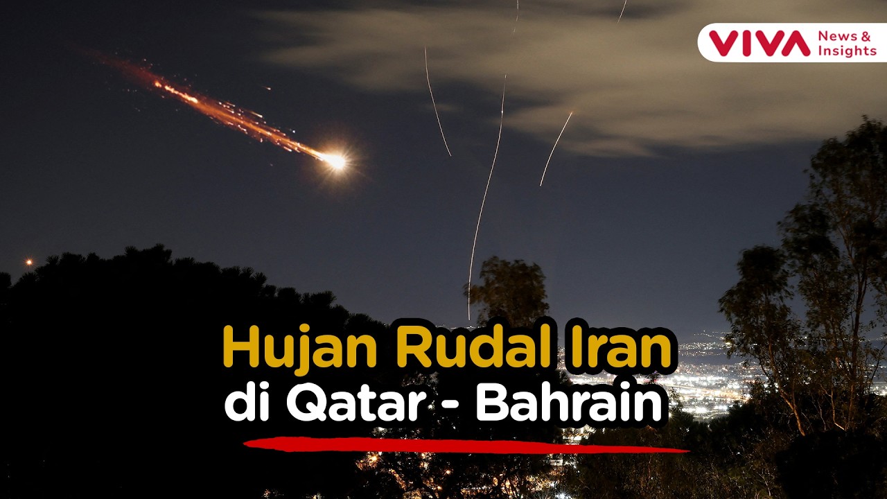 Serangan Balasan Iran Menggila! Iran Hujani Rudal Pangkalan AS di Qatar