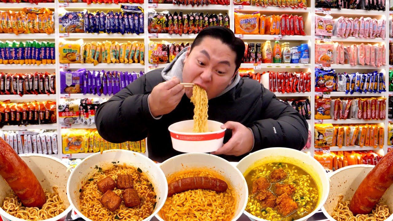 CU 편의점이 만든 라면도서관 가서 라면 200종 털겠습니다🍜