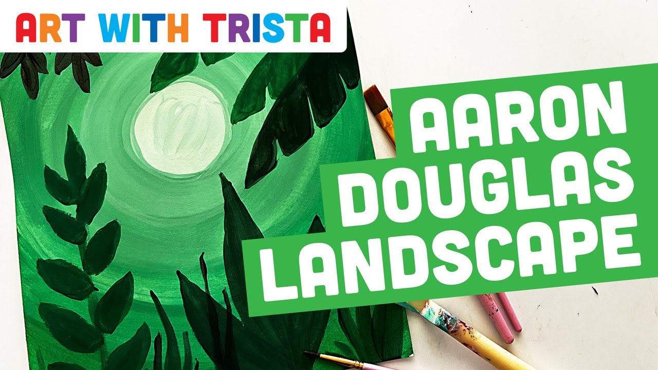 Create a Landscape Painting Inspired by Aaron Douglas Art Lesson - Art With Trista