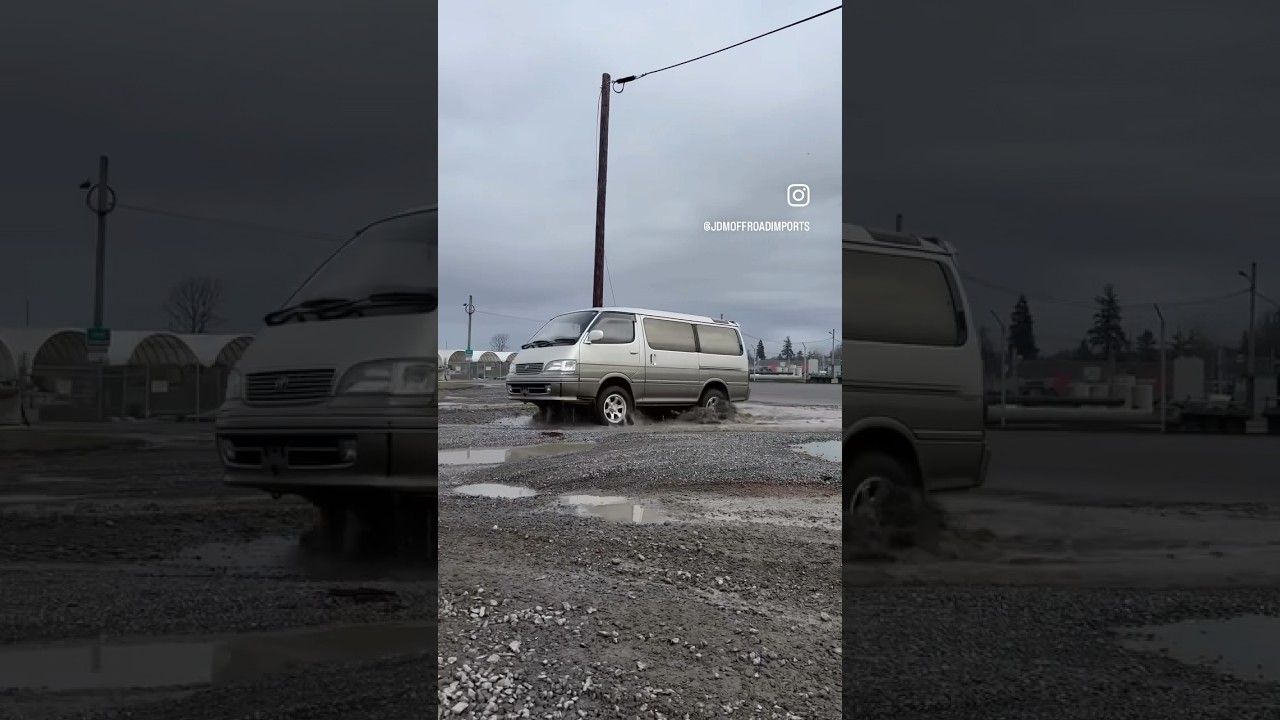 Lifted HiAce #4wd #vanlife #offroad #toyota #jdm #overland #roadtrip