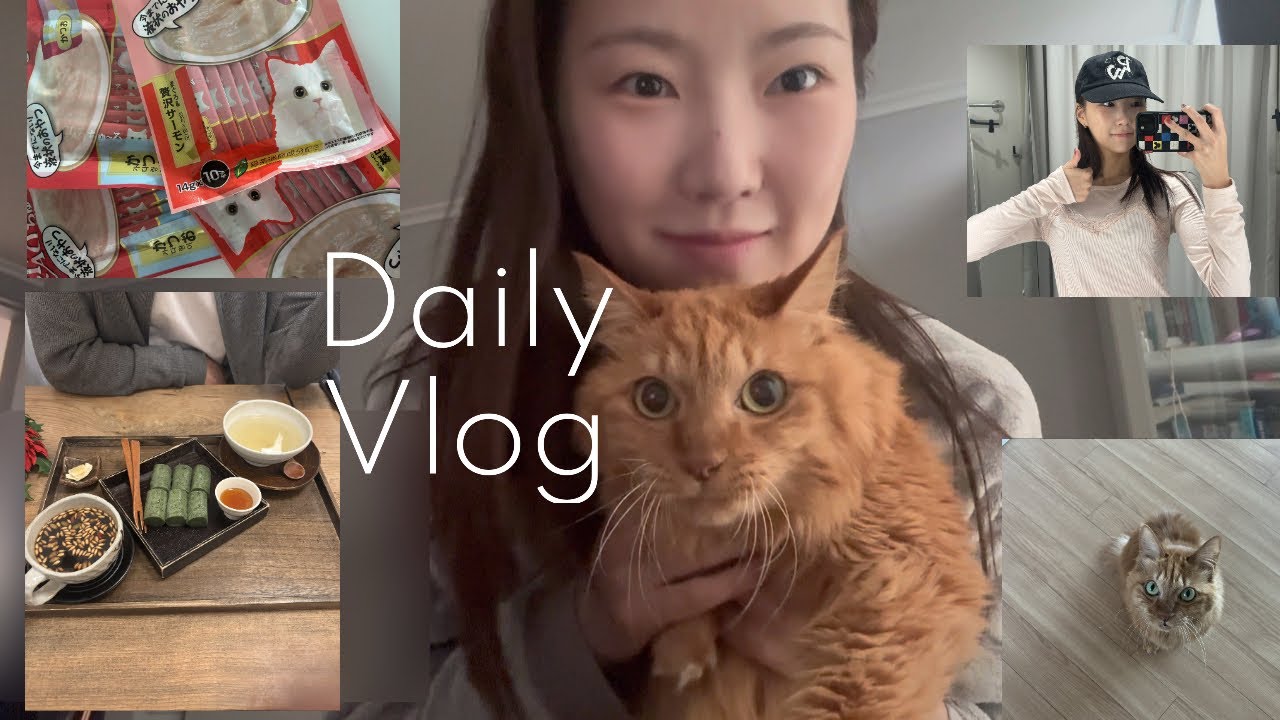 [일상 Vlog]Daily vlog | 츄르 쇼핑 | 돌판 생삼겹🤤 | 흐앤므 봄 쇼핑 🛍️ | 출근