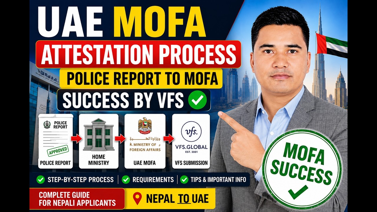 How to Get Your Police Report Attested for UAE: VFS Process Explained