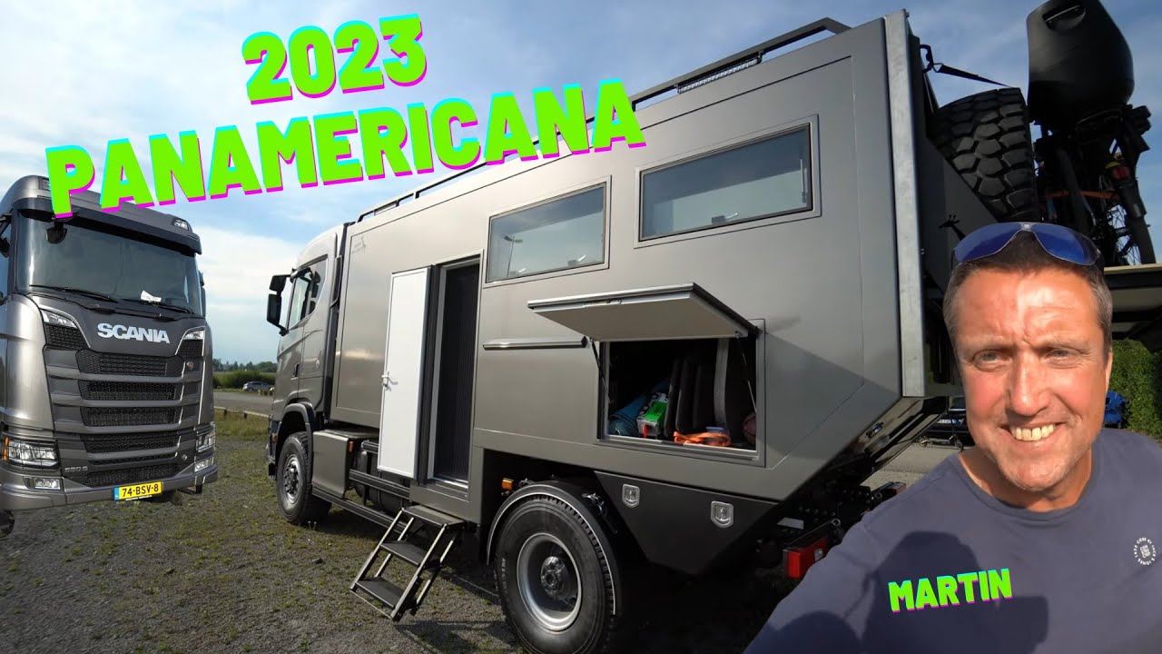 Mutig! Familie reist 2 Jahre die Panamericana im Luxus-Weltreisemobil Scania 2023 Twiga Travel Caps.