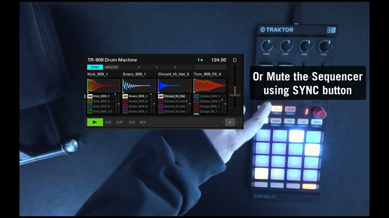 Traktor Kontrol F1 32 Step Sequencer mapping for Traktor
