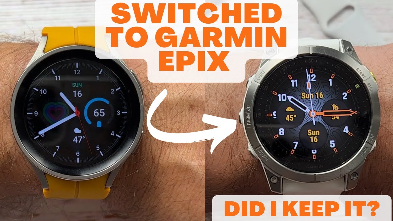 Пользователь Galaxy Watch переходит на Garmin Epix 2