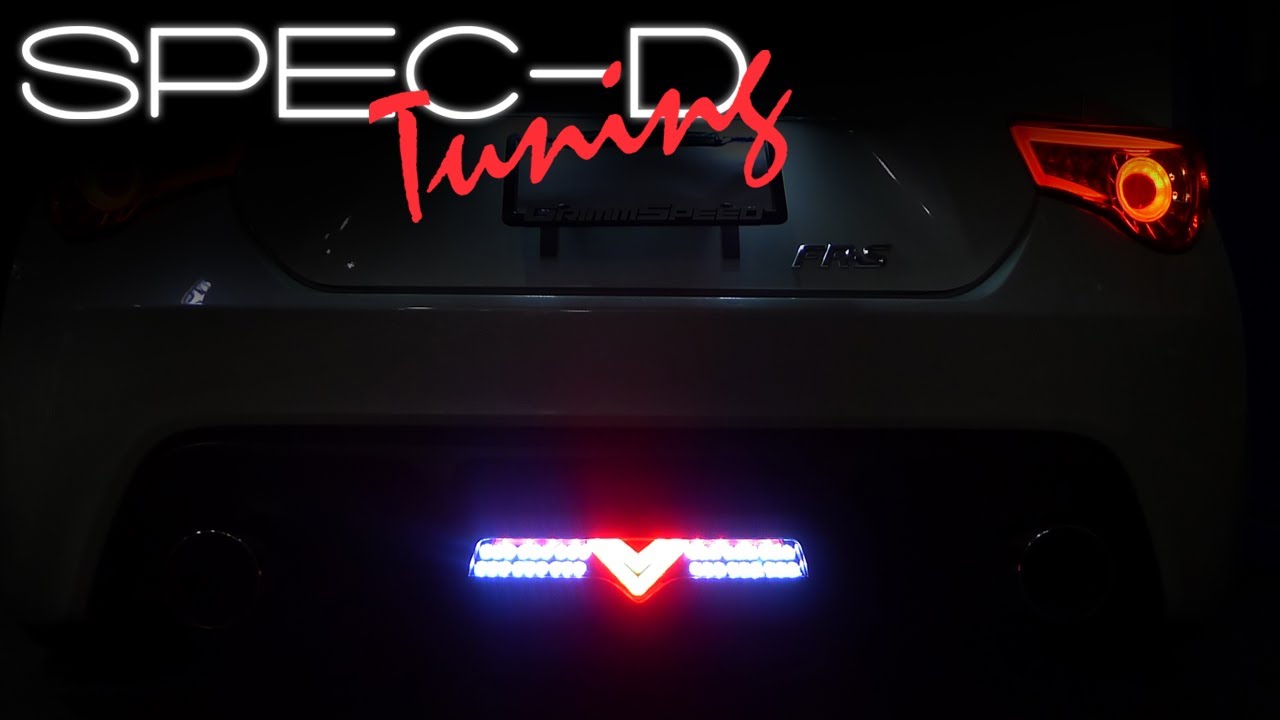 SPECDTUNING INSTALLATION VIDEO: 2013 SCION FR-S LED 3RD BRAKE LIGHT
