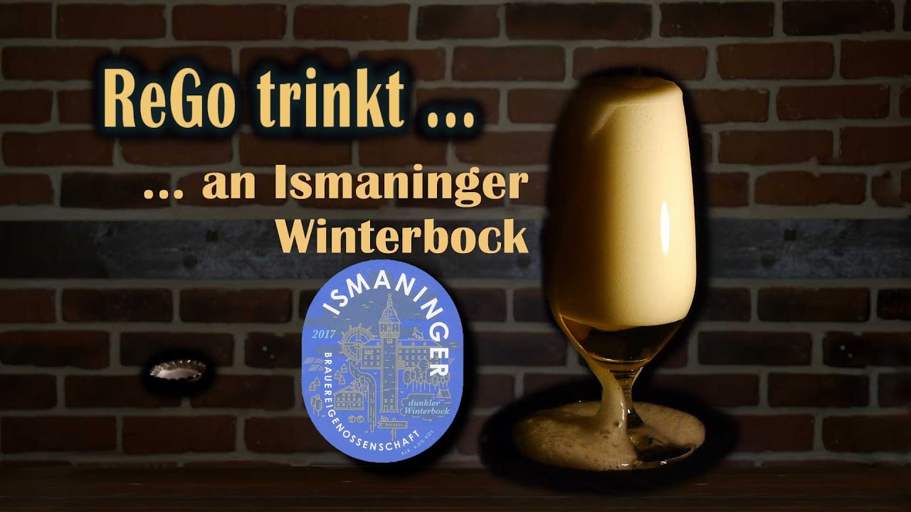 ReGo trinkt a Ismaninger