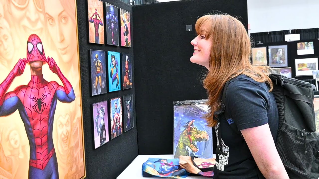 Exploring the Published Marvel Card Exhibits at the Original Art Expo!