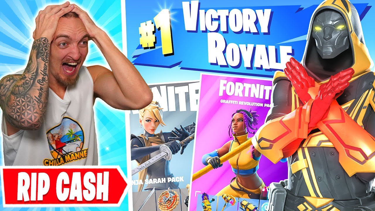 För varje gång jag INTE vinner köper jag pengar skin packs i Fortnite