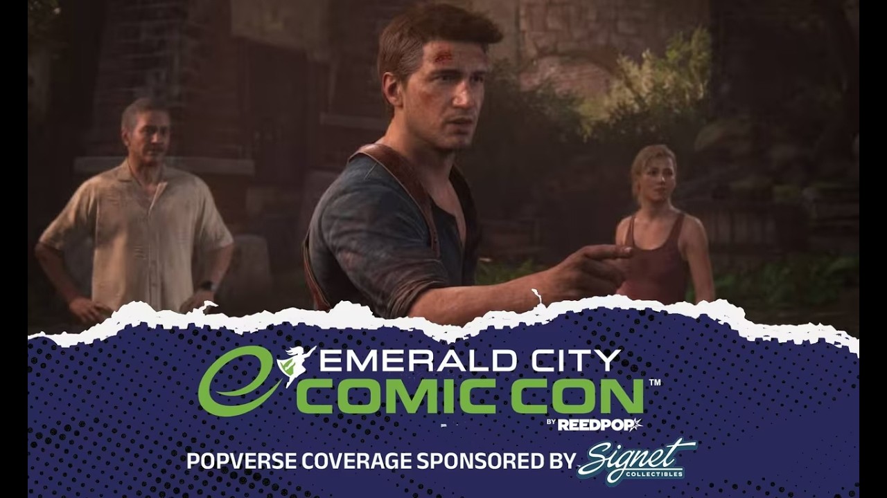 Watch the Uncharted reunion with Nolan North, Emily Rose, & Richard McGonagle from ECCC 2026!