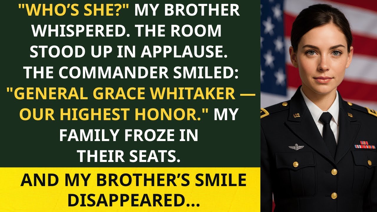 At My Brother’s Ceremony, I Wasn’t on the List — Then the Commander Said: “Welcome, General Grace..”