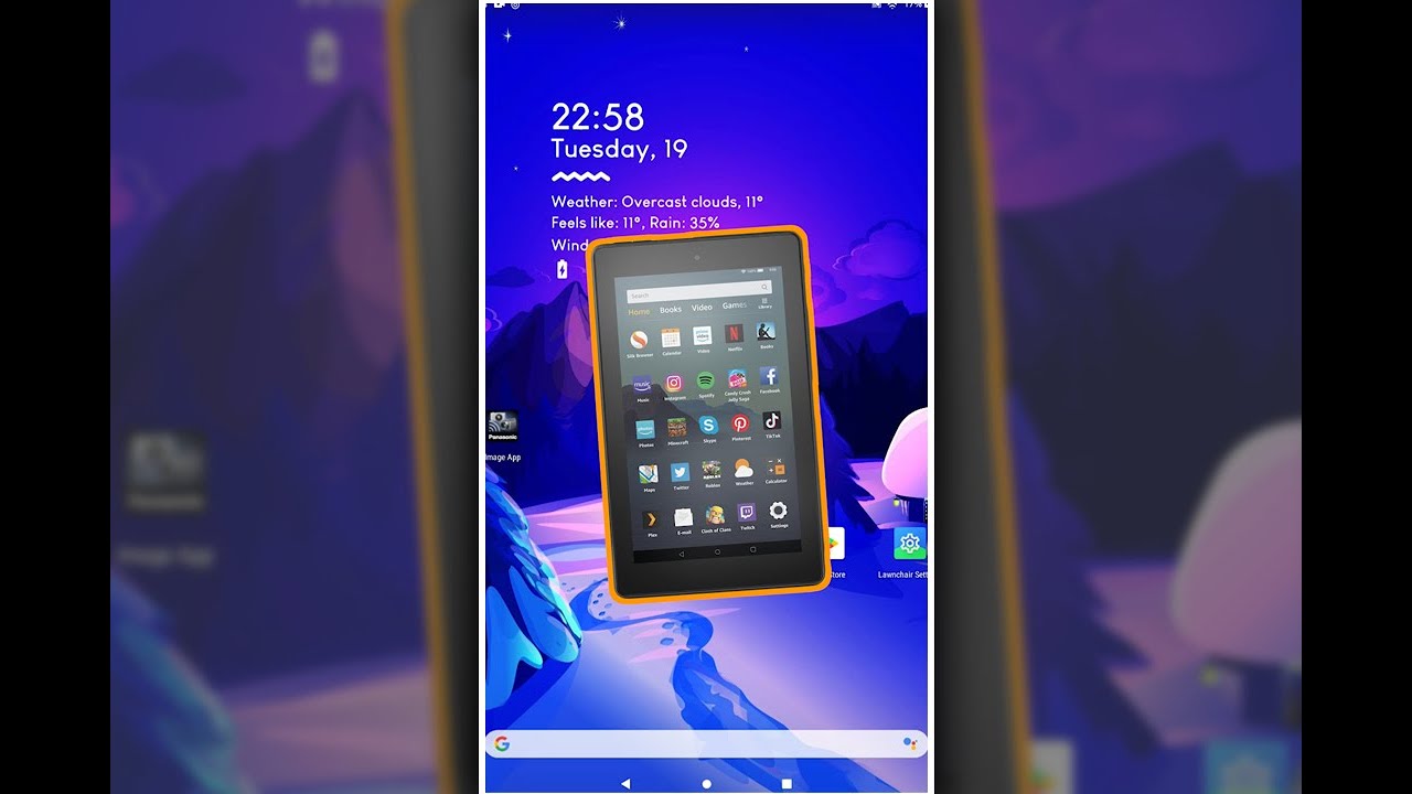 Планшет Amazon Fire с Play Store и пользовательским лаунчером