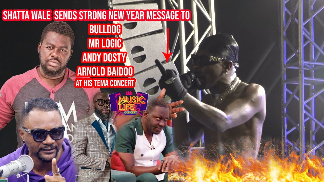 shatta wale  sends strong new year message to bulldog mr logic andy dosty arnold baidoo at his tema