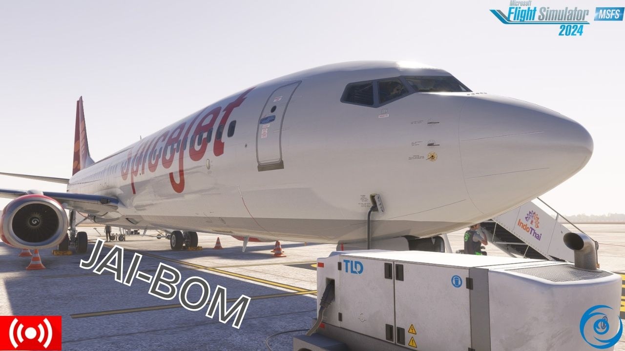 SpiceJet Real Ops | Jaipur to Mumbai -Goa  | Boeing 737 Max8 and 737-900 | MSFS 2024 Live
