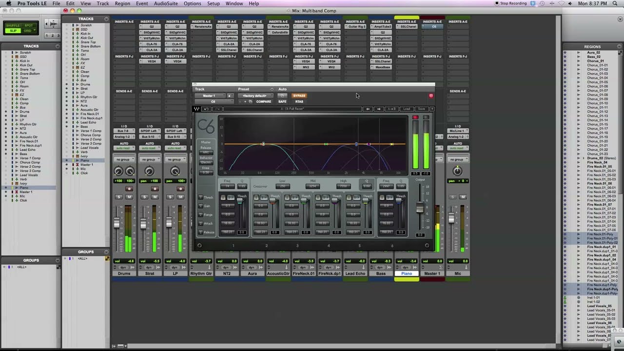 Intro to Mixing w/ Multiband Compression (Waves C6)