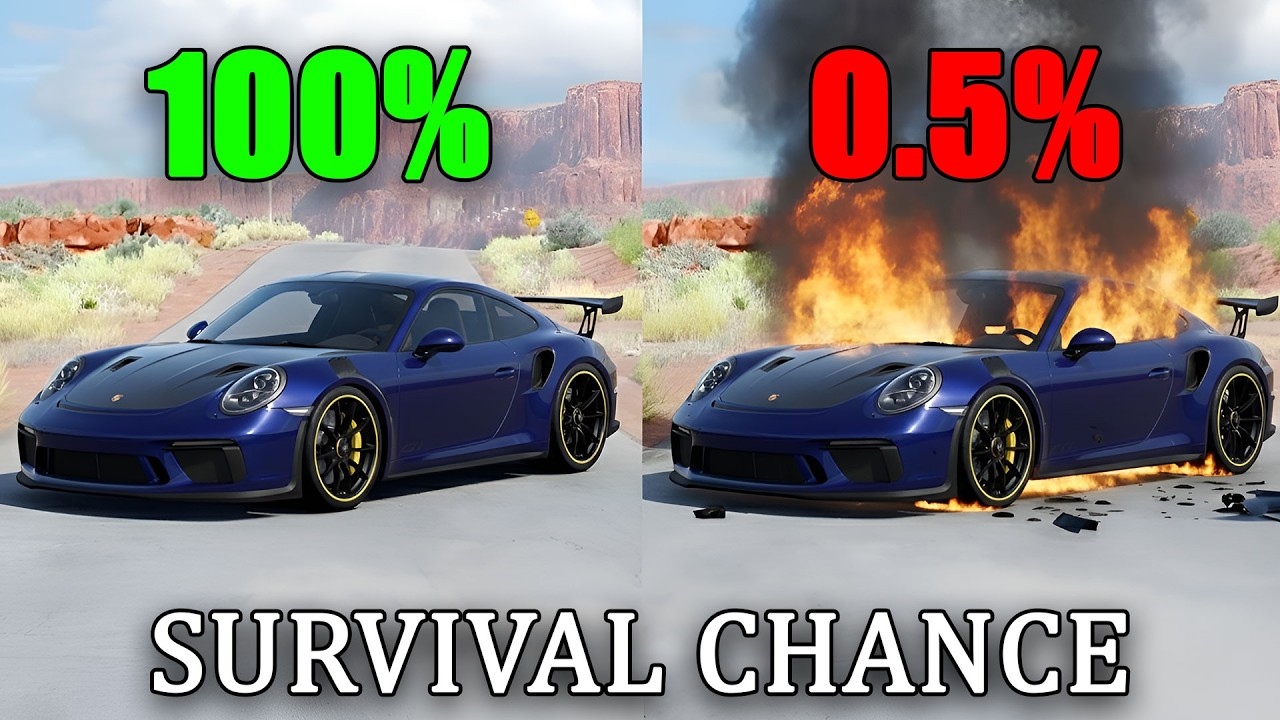 Realistic Survival Chance Crashes #4 | BeamNG.drive