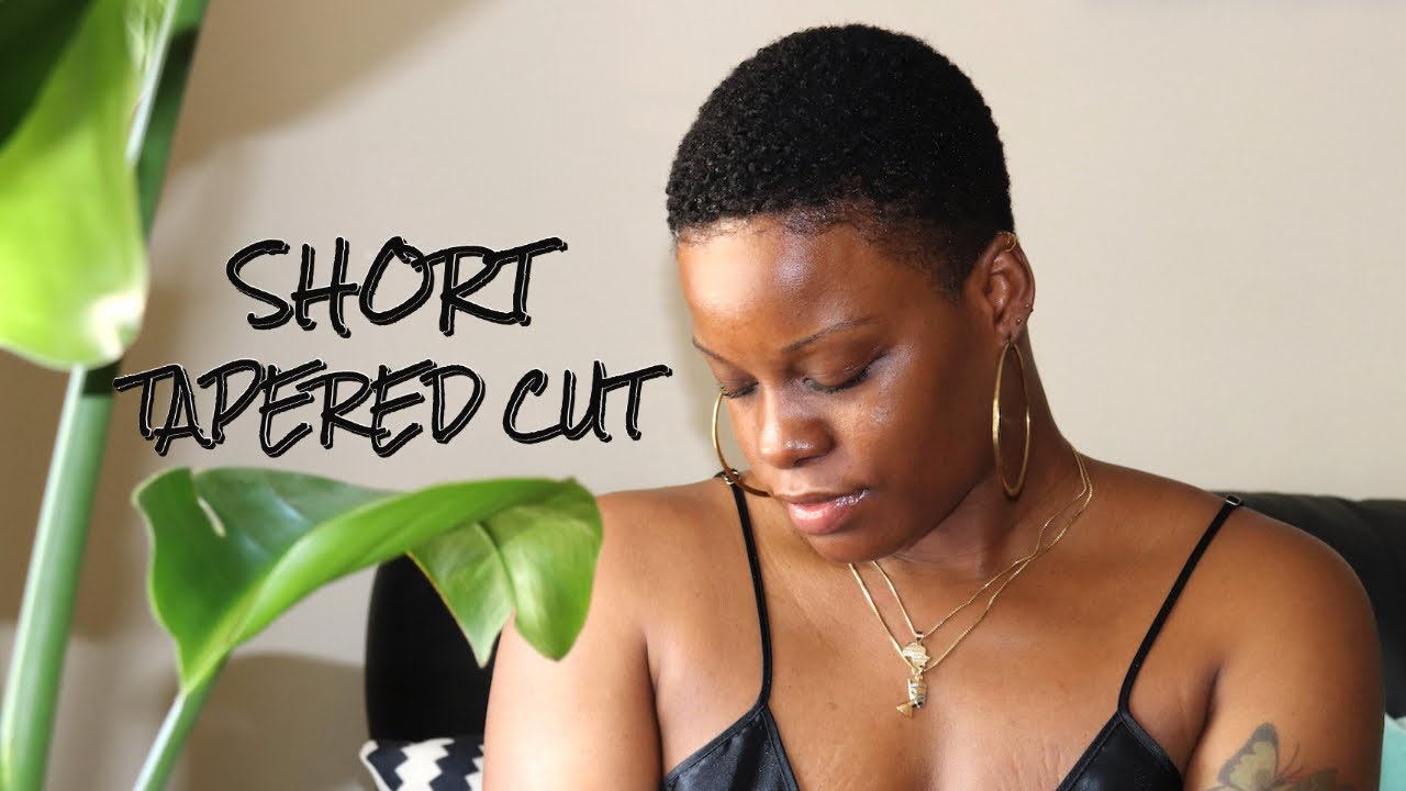 DIY Super Short Tapered Cut Tutorial On 4C Hair