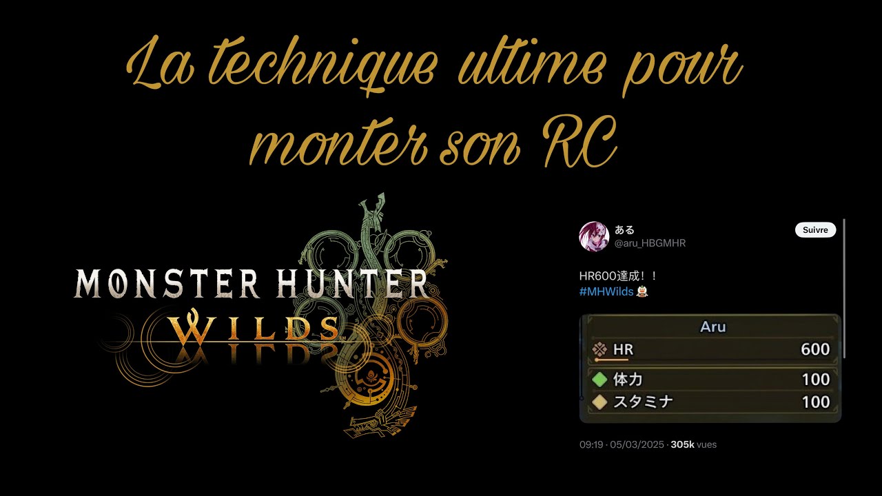 La technique ultime pour monter son RC sur Monster Hunter Wilds