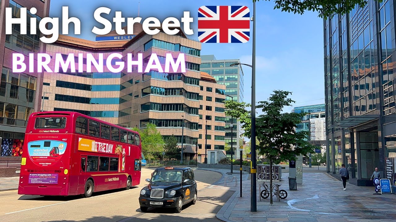 Walking in Birmingham City centre  High Street Bull Ring