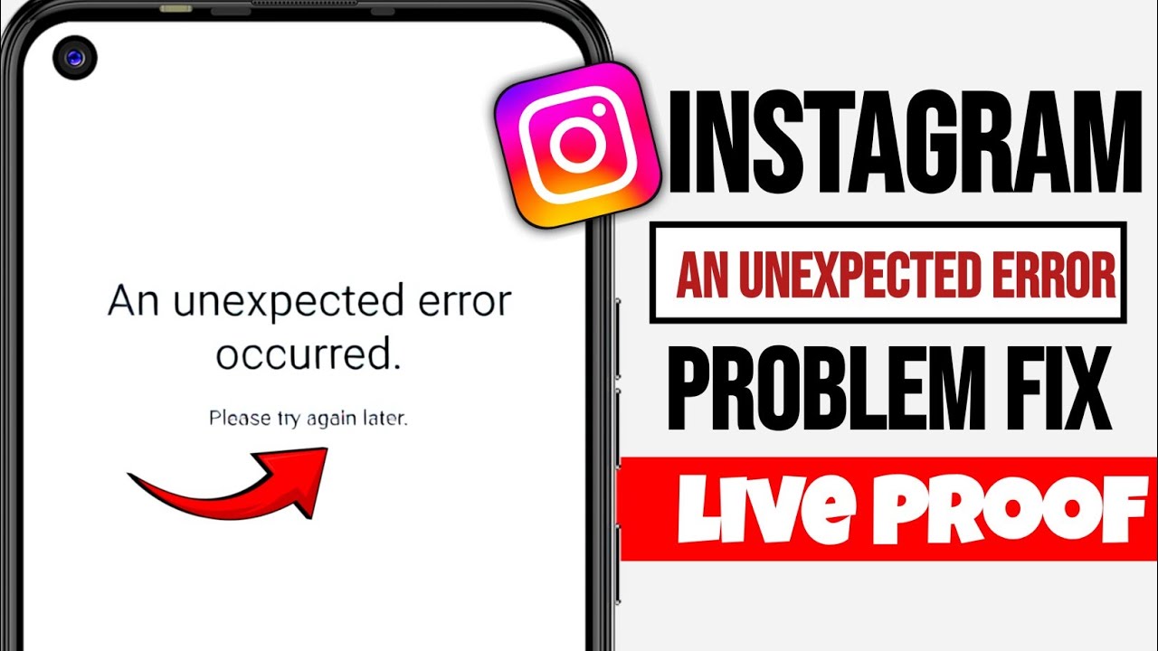 Fix Instagram An Unexpected Error Occurred Problem | An Unexpected Error Occurred Instagram 2026