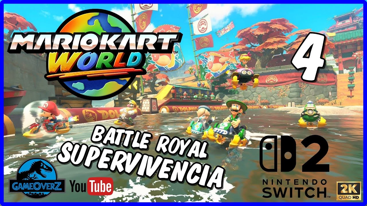 MARIO KART WORLD SWITCH 2 - BATTLE ROYAL SUPERVIVENCIA CON BOO DIFICIL Y RABIANDO JAJA - ESPAÑOL #4