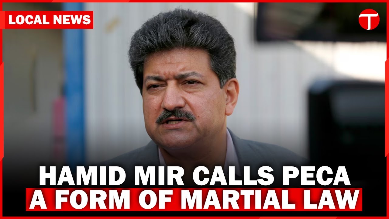 Hamid Mir Slams PECA Act, Calls for Protests Against Press Crackdown