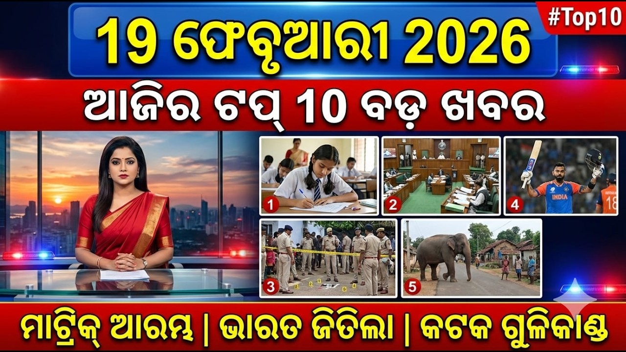 💥19 February evening news odisha   I today evening breaking news odisha  #eveningnewsodisha