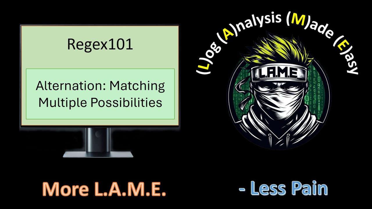Mastering Regular Expressions Ep. 7: Alternation: Matching Multiple Possibilities
