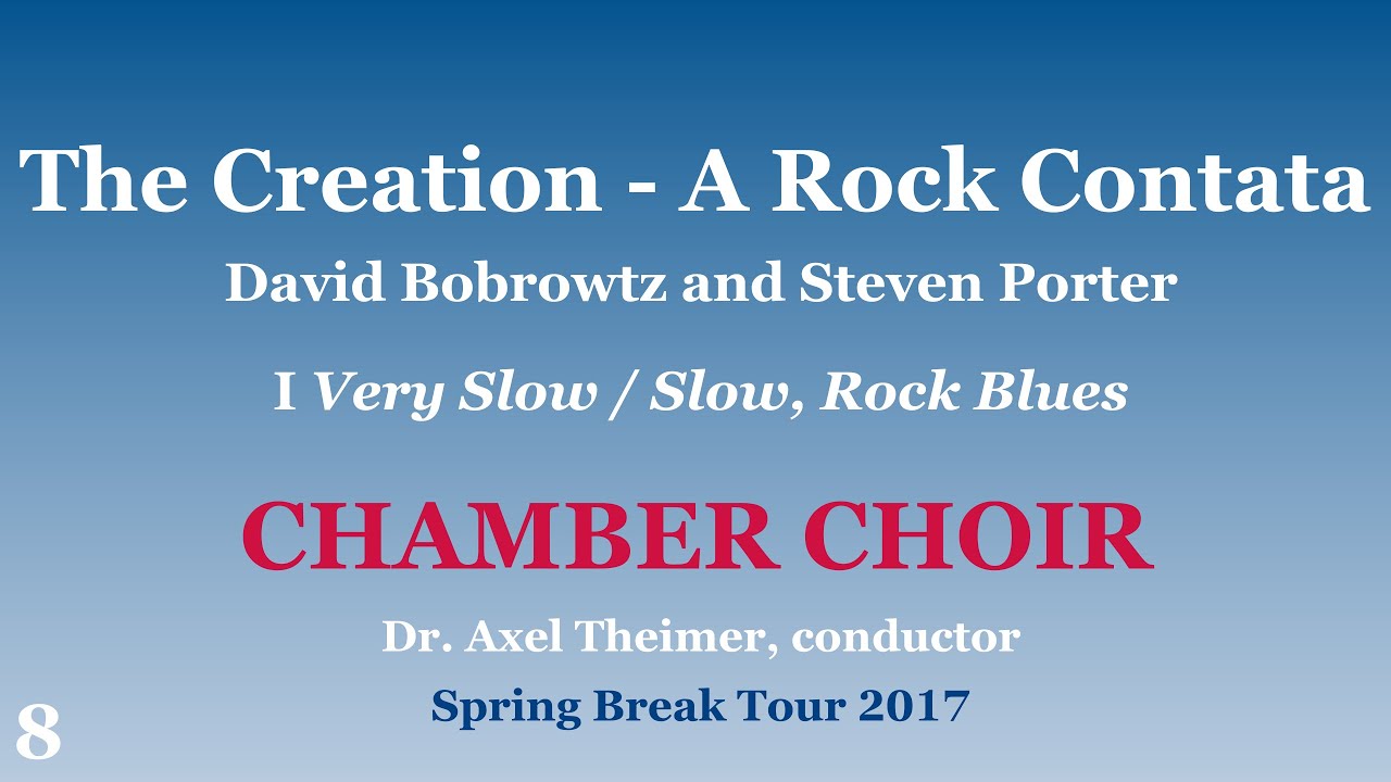 CSBSJU Chamber Choir - The Creation - A Rock Contata