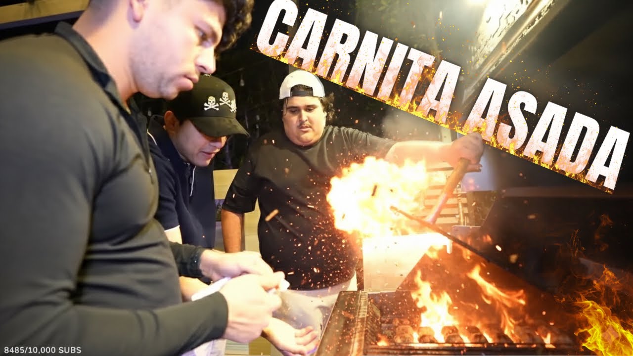 CARNE ASADA CON TIGER FOODS Y WILITO CON RETO HUMILLANTE AL FINAL🤣🥩