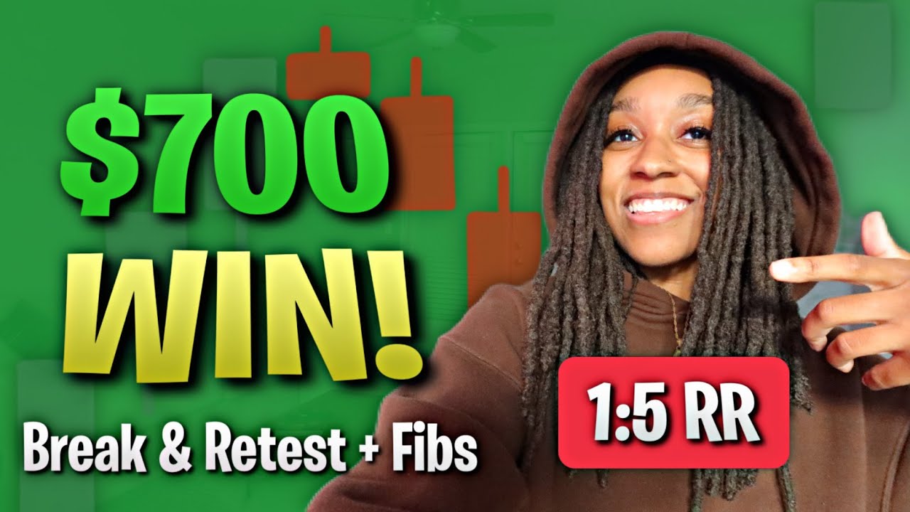 $700 Swing Trade Saved My $25k Prop Firm Challenge | Break & Retest + Fibonacci