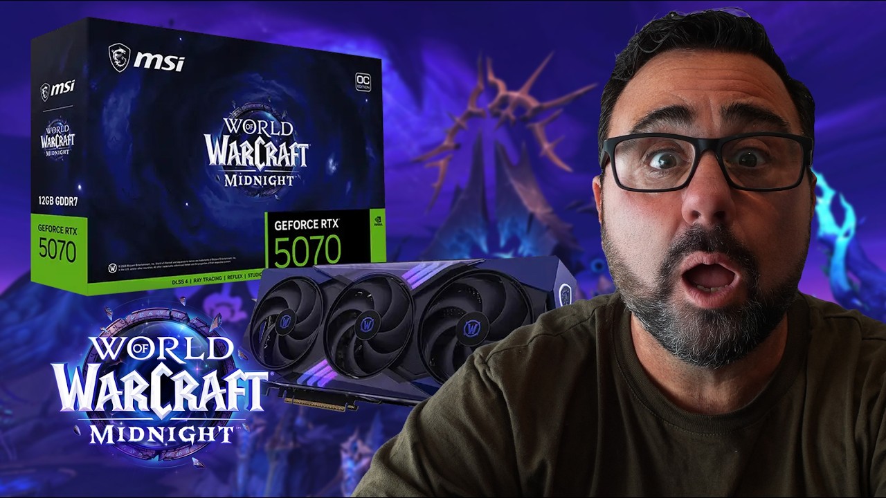 MSI RTX 5070 WORLD OF WARCRAFT MIDNIGHT VOID EDITION GDDR7