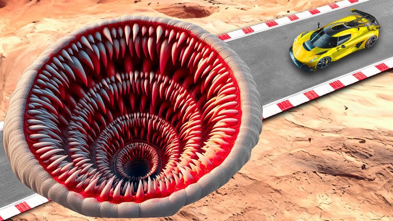 Testing CARS vs HUGE MONSTER POTHOLES in GTA 5!