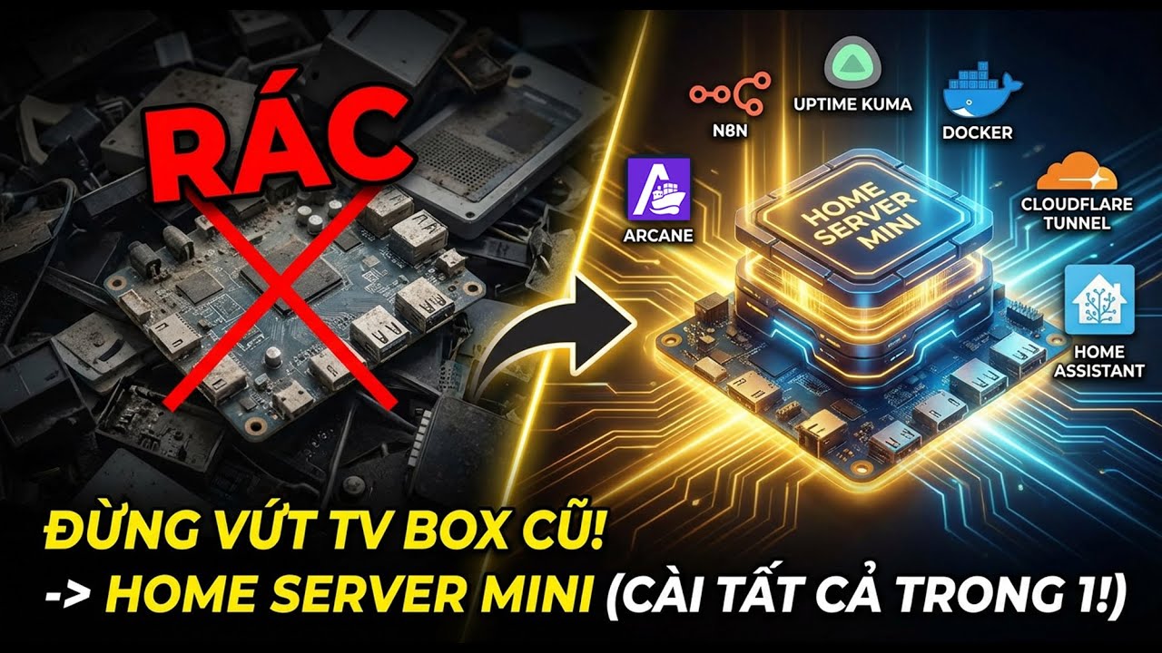 Đừng vứt TV Box cũ! FULL quá trình biến đổi thành Home Server mini