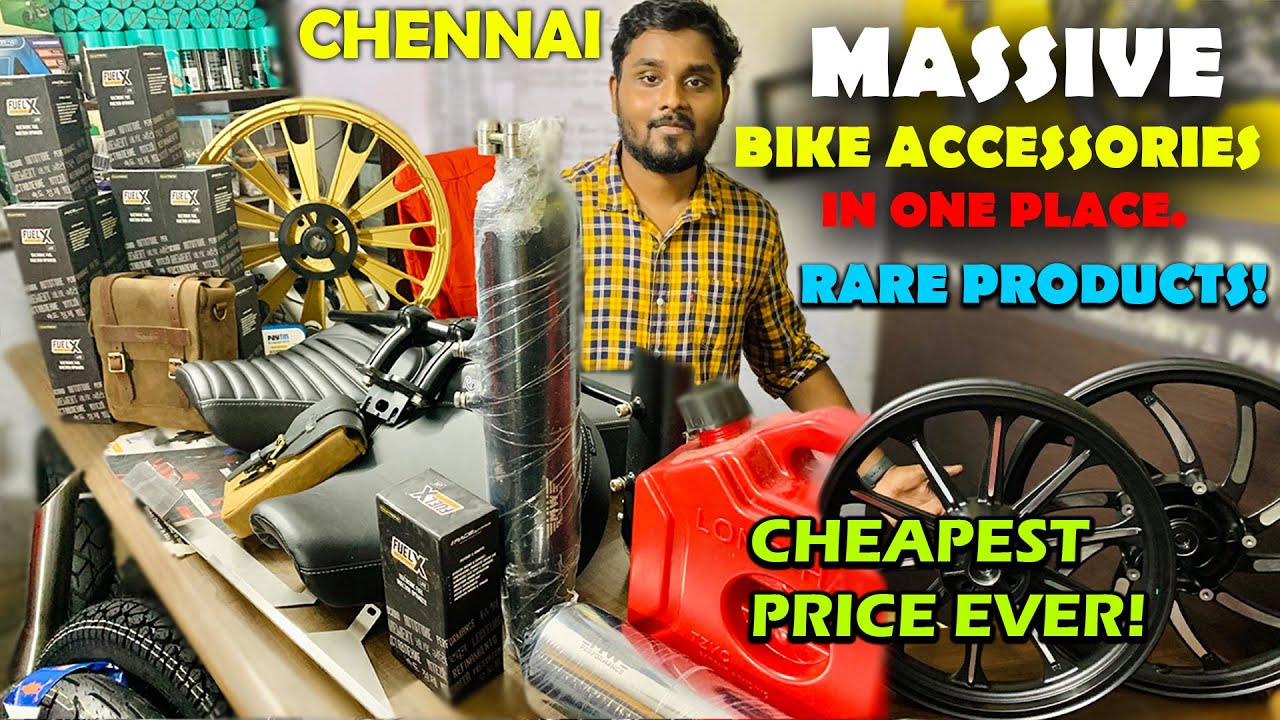 BIKERSs JOY!😍 MASSive Bike Accessories at BEST Wholesale Rate in CHENNAI