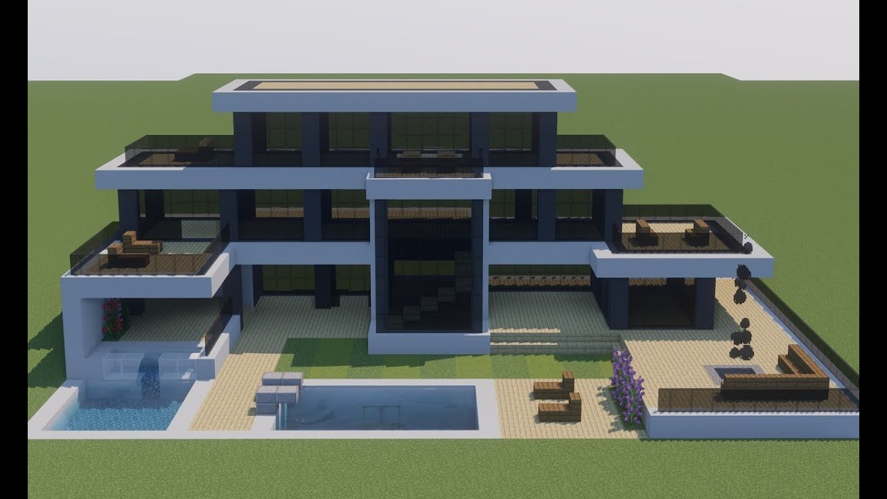 Minecraft Tutorial - Como fazer uma Mansão Moderna