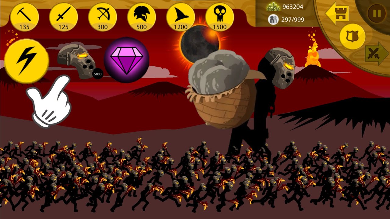 500 Unit Vs Boss-Stick War Legacy