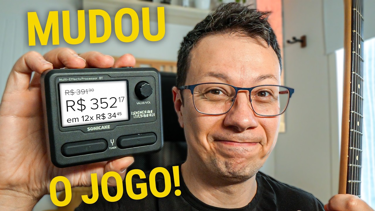 A Pedaleira MAIS BARATA Com SOM PRO - SONICAKE Pocket Master