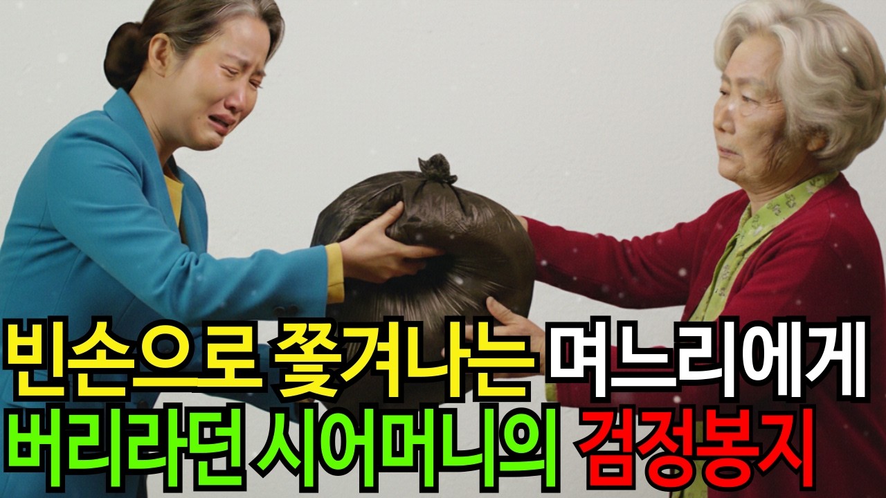 빈손으로 쫓겨나는 며느리에게 버리라던 시어머니의 검정봉지는..? 노후사연ㅣ감동사연ㅣ사연라디오ㅣ오디오북|