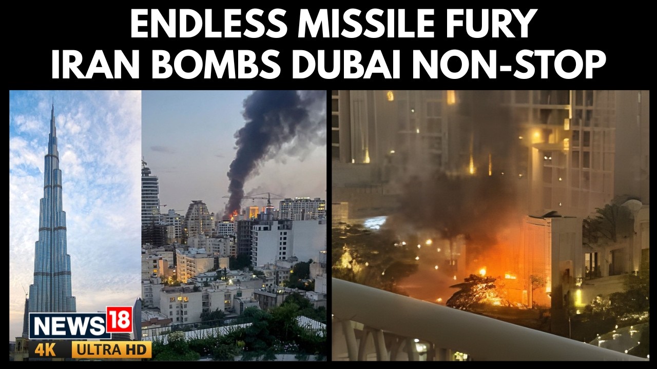 Iran-Israel War Hits UAE | Iran Missiles Damage Dubai Airport & Set Palm Jumeirah Hotel Ablaze | 4K