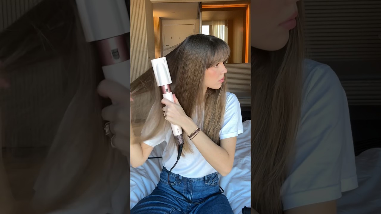 the pink @dyson  ​⁠airwrap is my Roman Empire 🎀 #dysonairwrap  #dyson