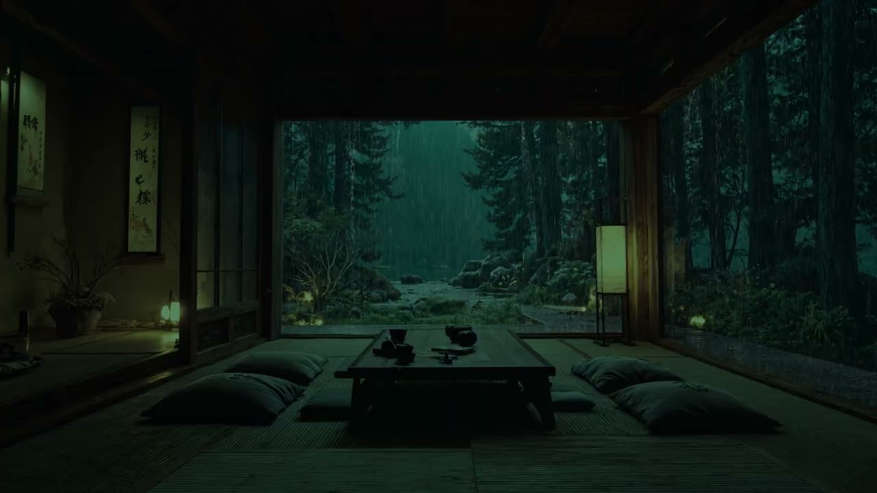 Gentle Rain in the Deep Forest | Warm Nature Ambience for Insomnia Relief & Relaxation 🌧️🌿