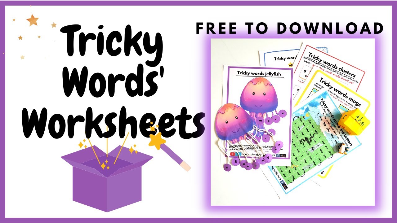 Tricky Words' Worksheets// Free to download