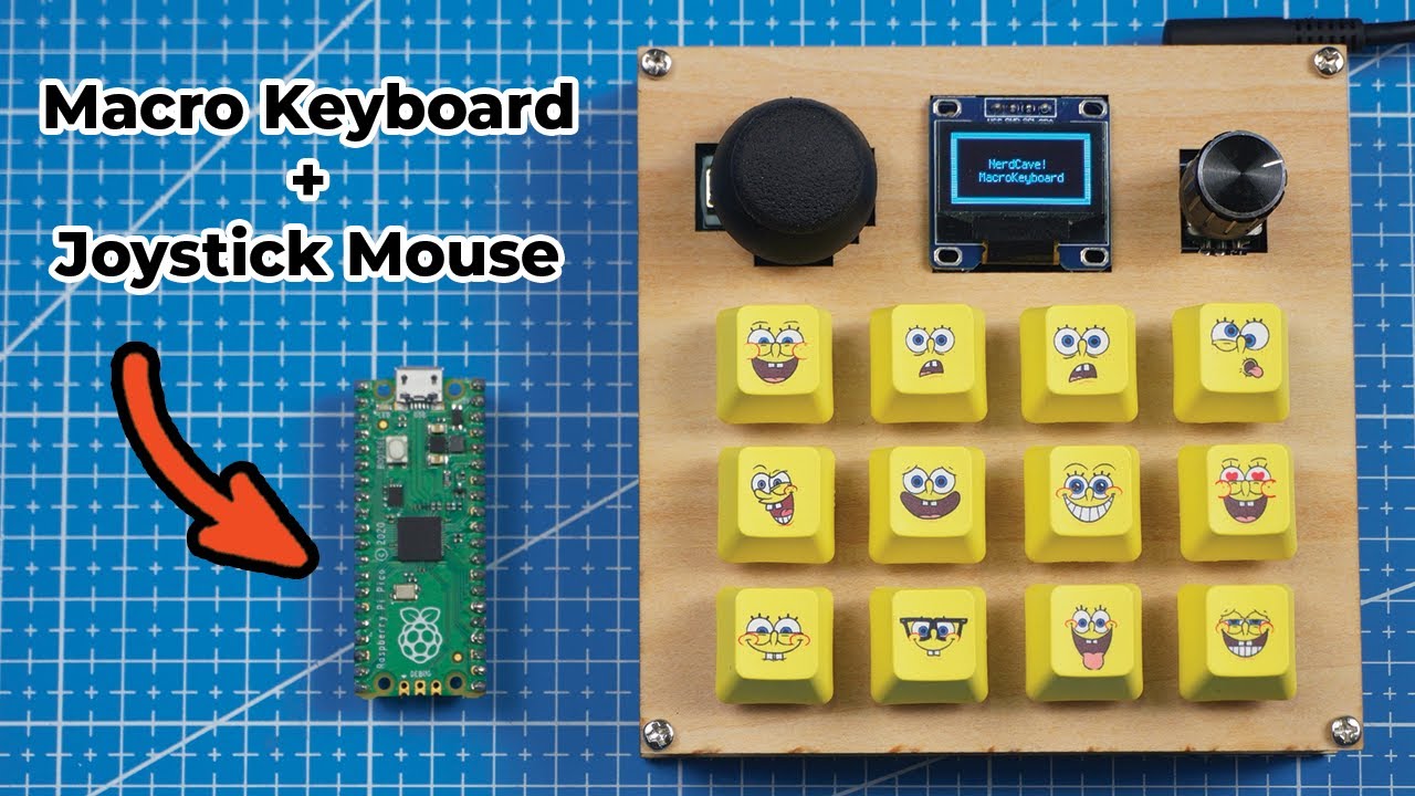 DIY Macro Keyboard with Joystick - Raspberry Pi Pico