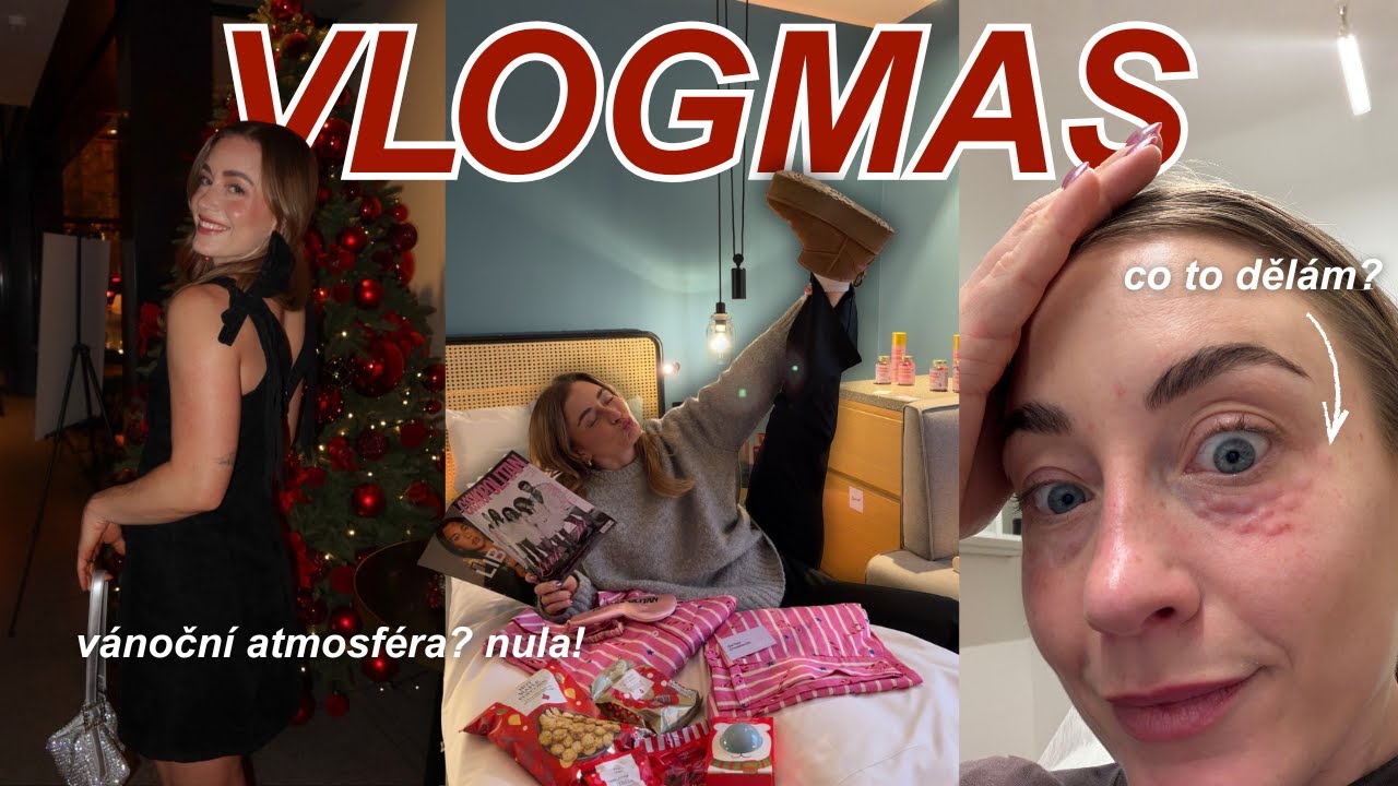 VLOGMAS #1 | necítím Vánoce, sleepover a chodím na úpravy?