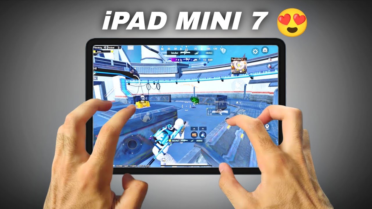 iPAD MINI 7 PUBG/BGMI TEST🔥A17 Pro Bionic chip😍 || FULL GYRO + 6 FINGER GAMEPLAY