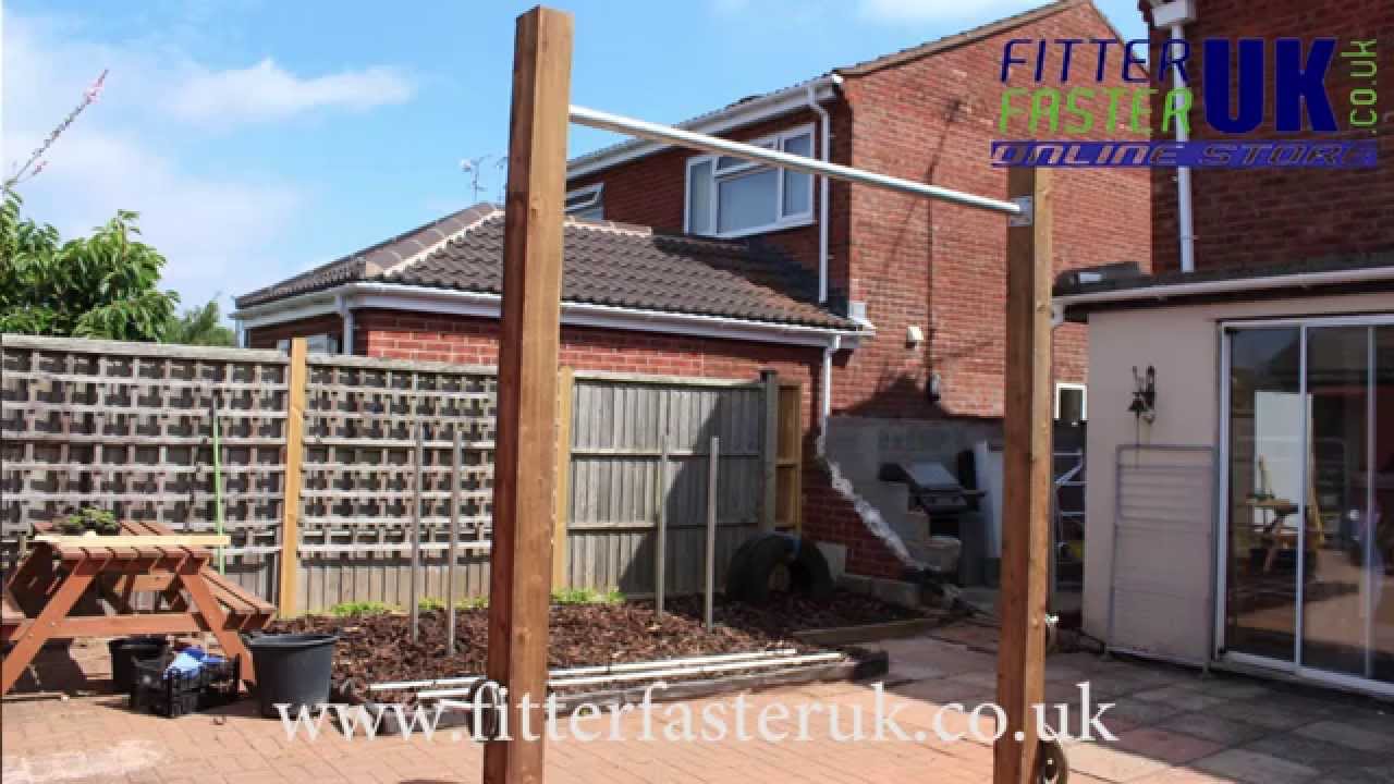 How to build a pull up bar in your garden